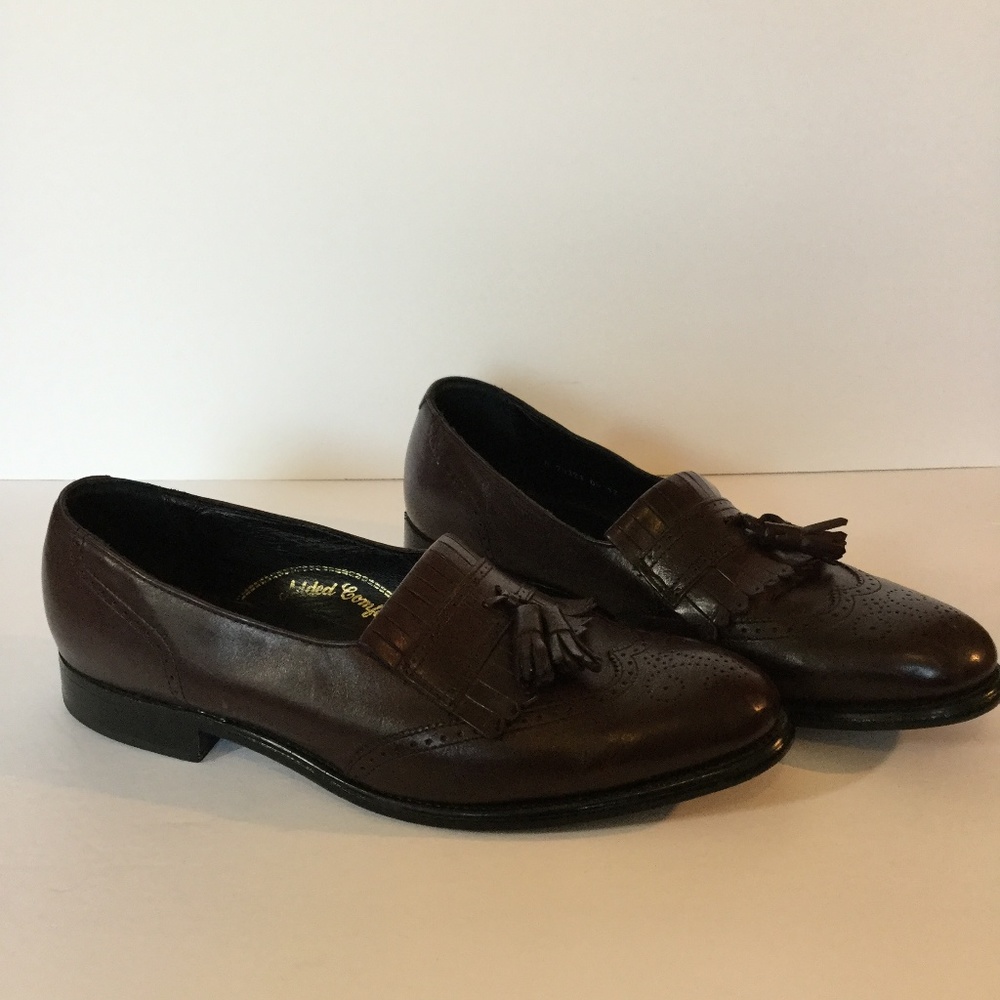 Nunn Bush Size 12M Burgundy Wing Tip Tassel Shoes